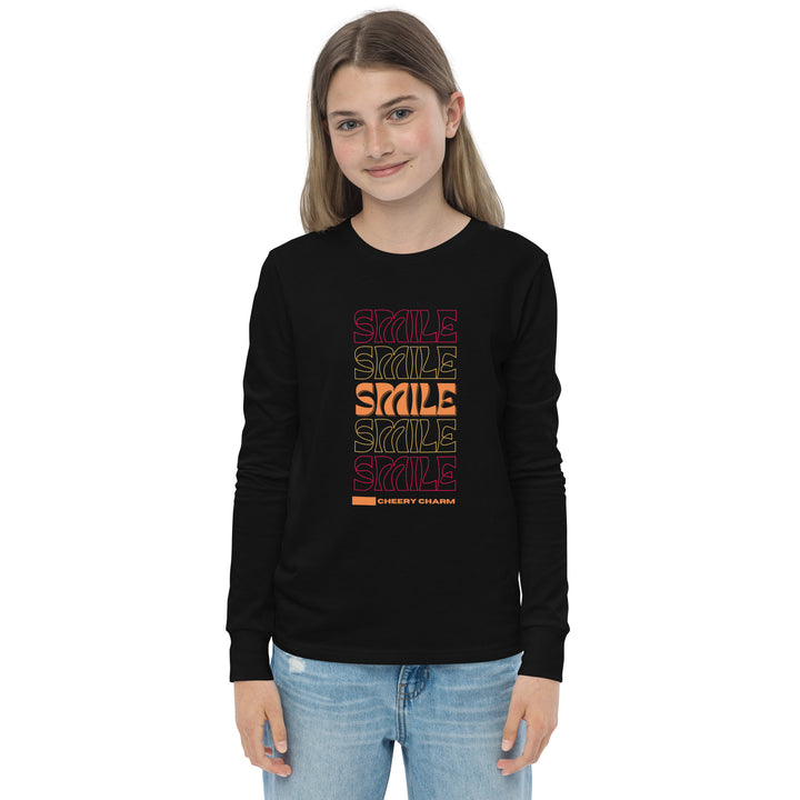 Smile, Cheery Charm - Youth Long Sleeve Tee Shirt