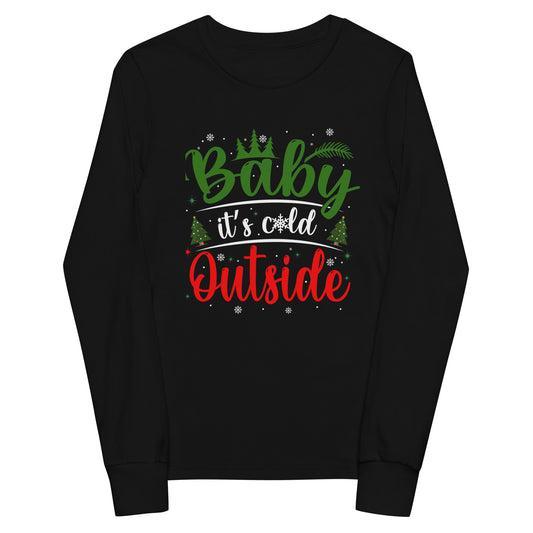 Cozy 'Baby It's Cold Outside' Kids Long Sleeve Tee