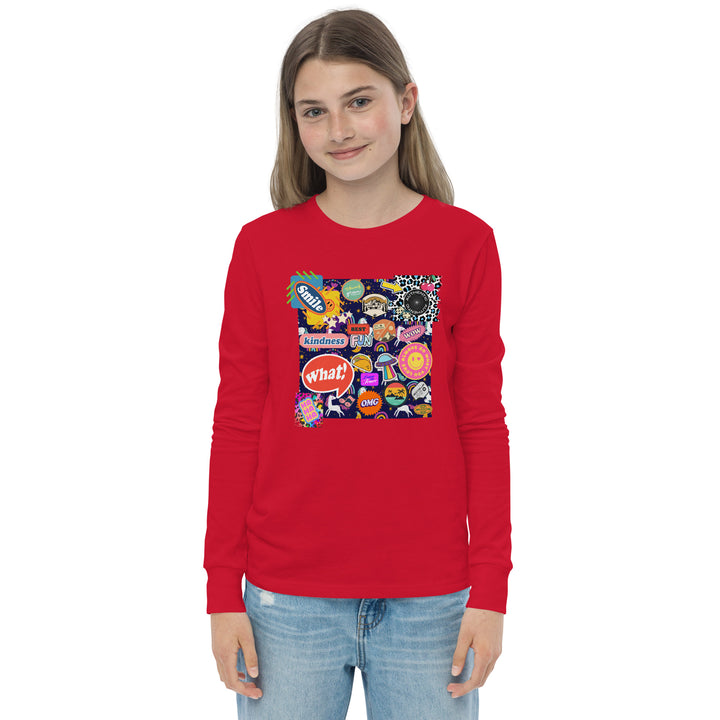 Patches to make you Smile Long Sleeve Tee Shirt