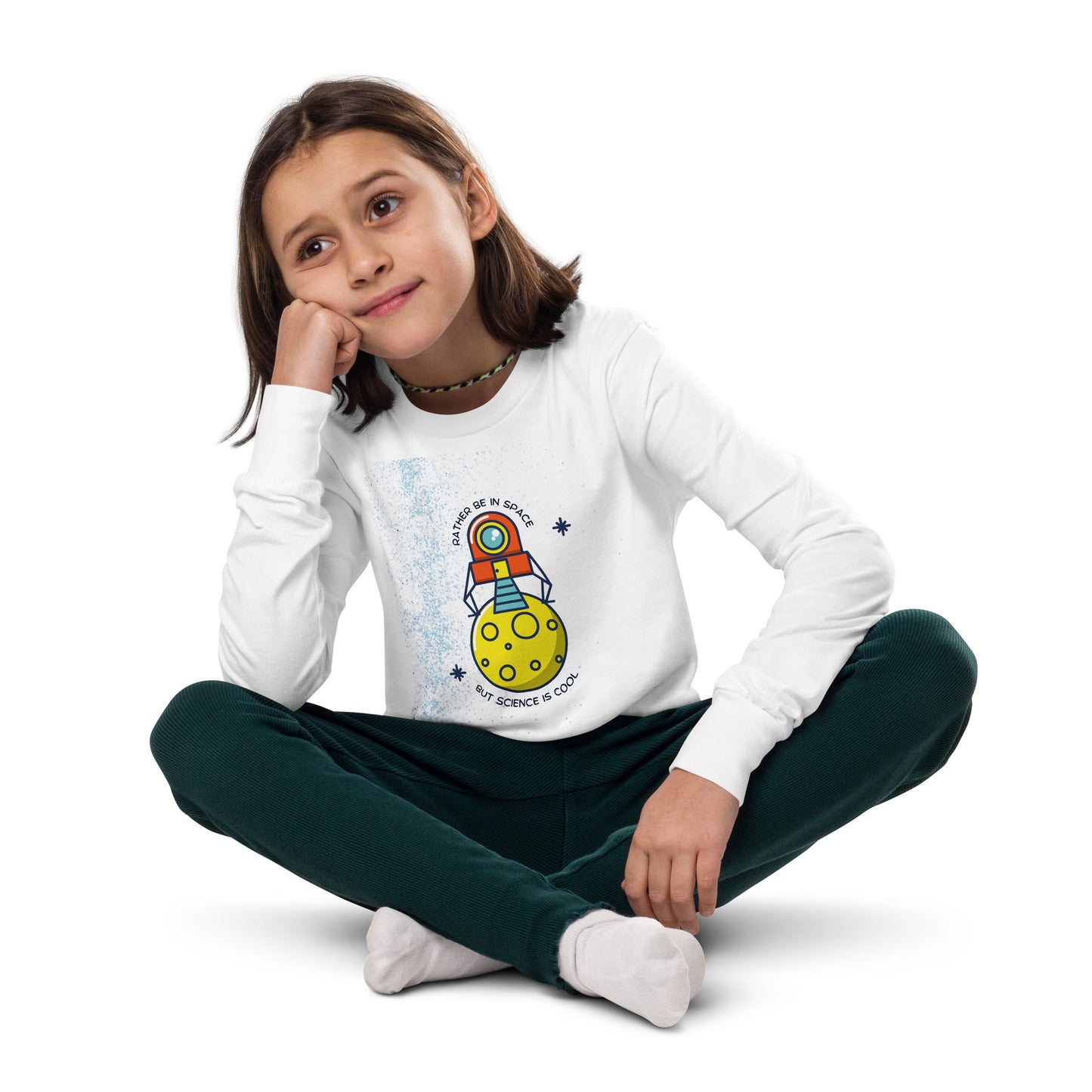 Rather be in Space - Youth Long Sleeve Tee Shirt