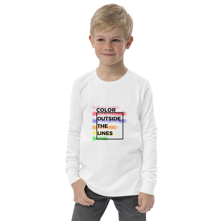 Color Outside the Lines - Youth Long Sleeve Tee