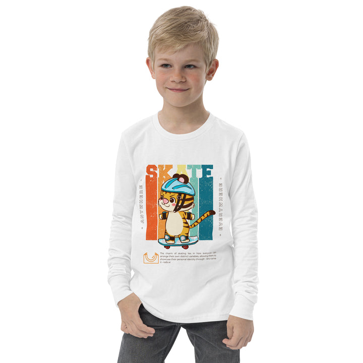 Skateboard - Camiseta de manga larga para jóvenes