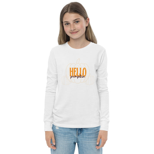 Hello Pumpkin - Camiseta de manga larga para jóvenes