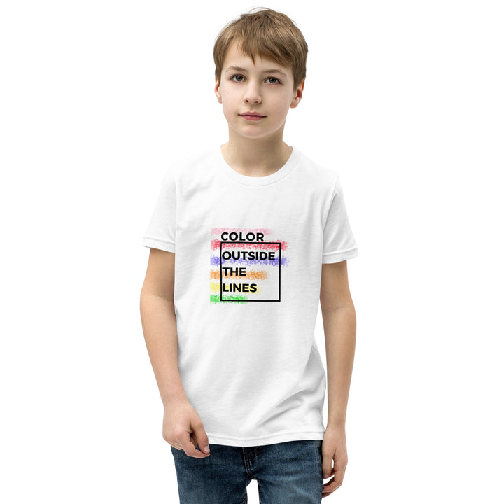 Color Outside The Lines - Camiseta de manga corta para jóvenes