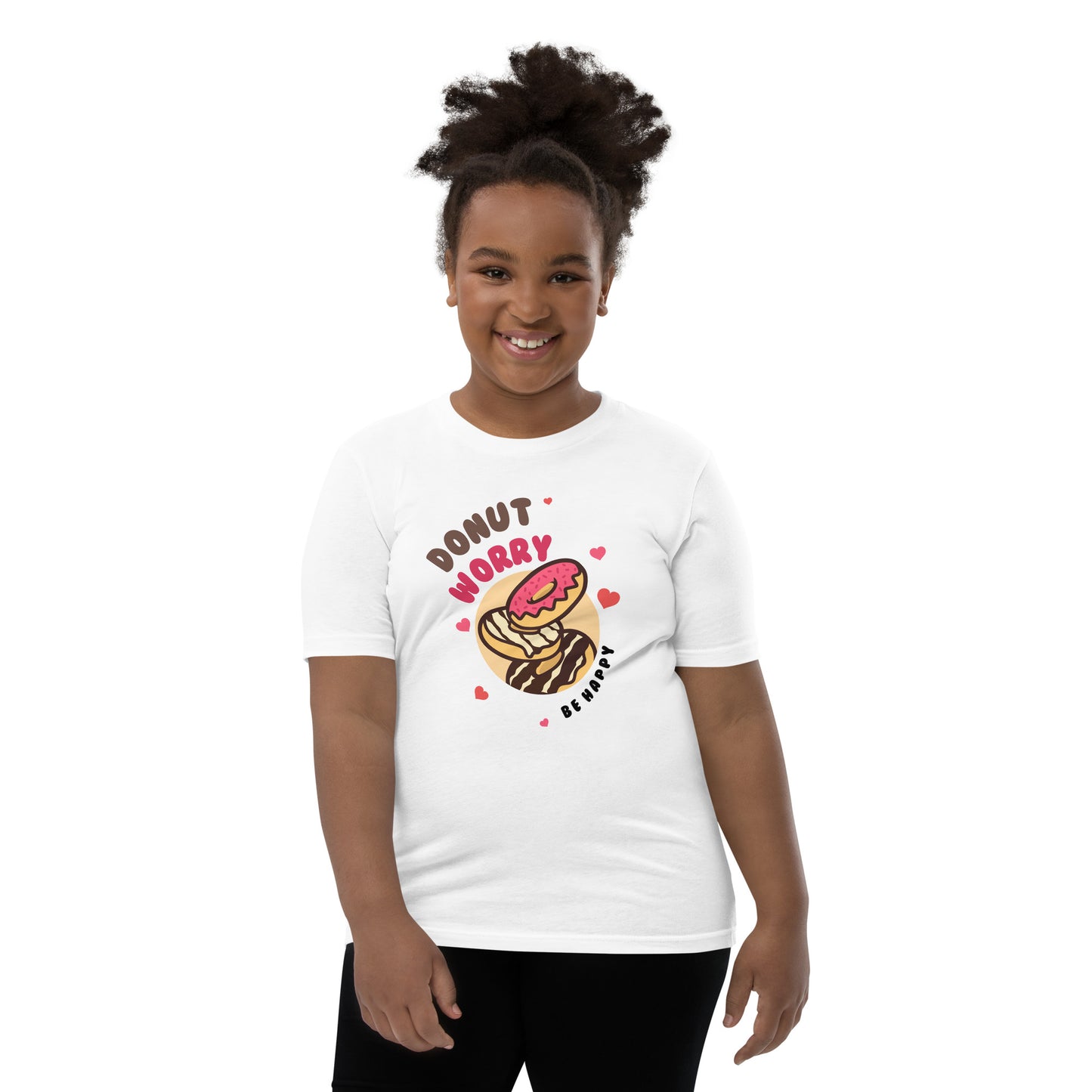 Donut Worry, Be Happy - Camiseta juvenil