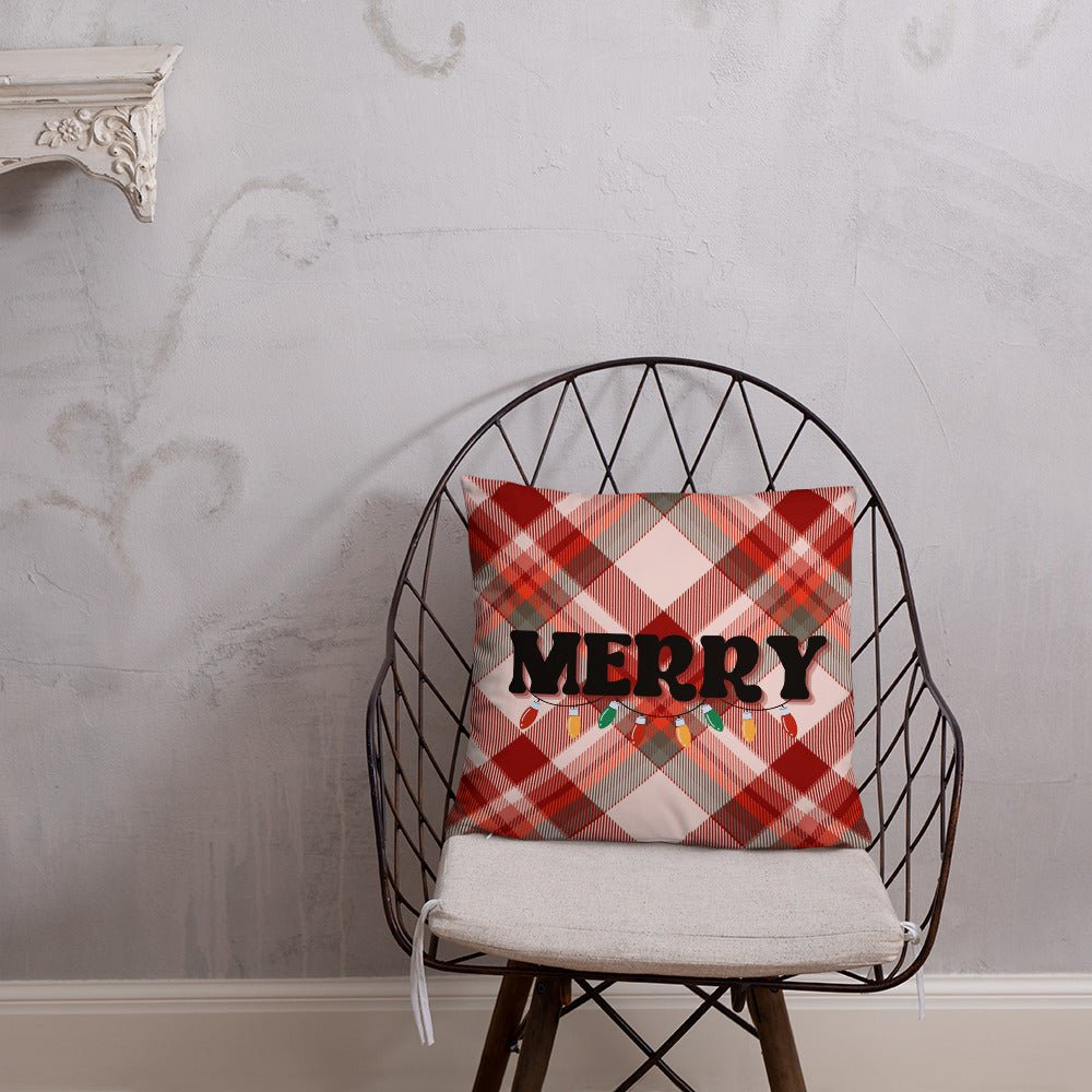 Merry Plaid  Pillow