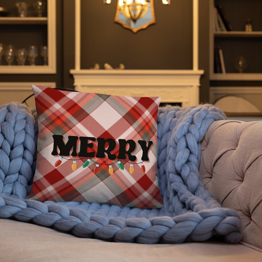 Merry Plaid  Pillow