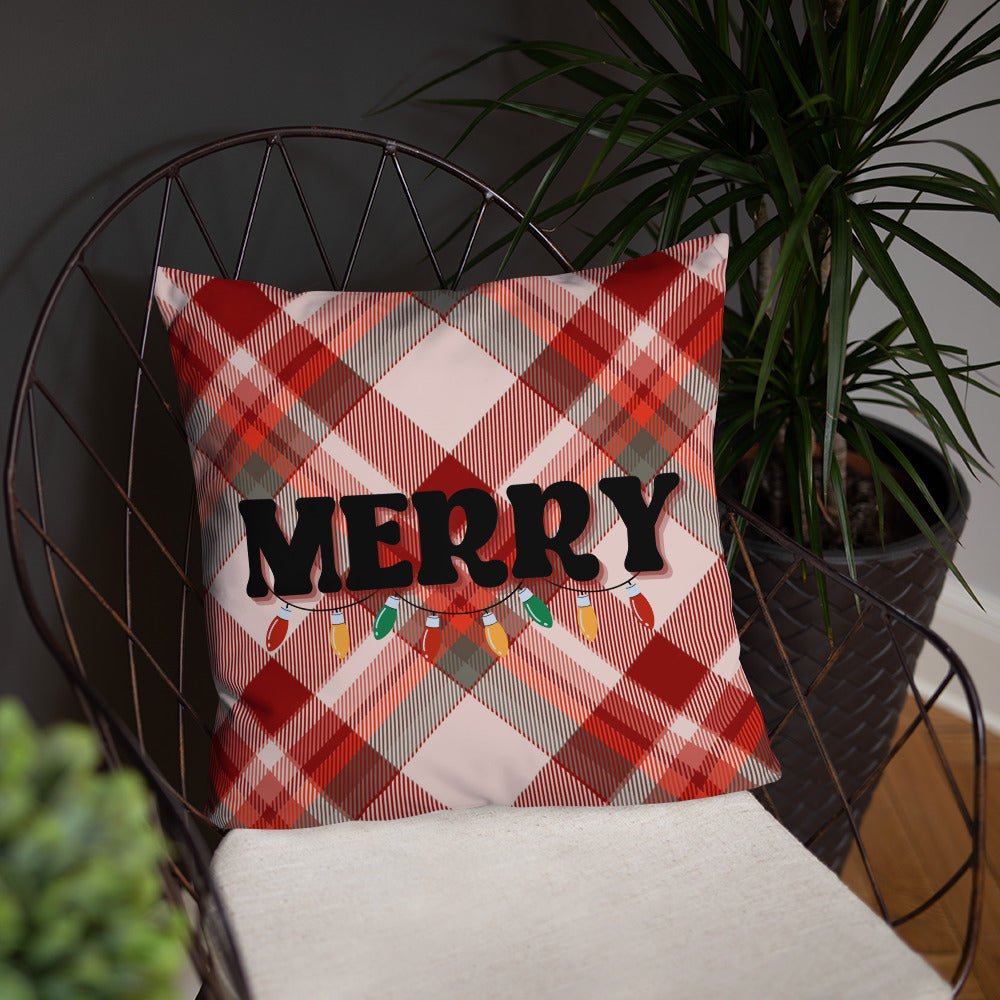 Merry Plaid  Pillow
