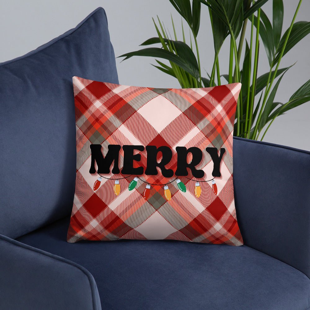 Merry Plaid  Pillow