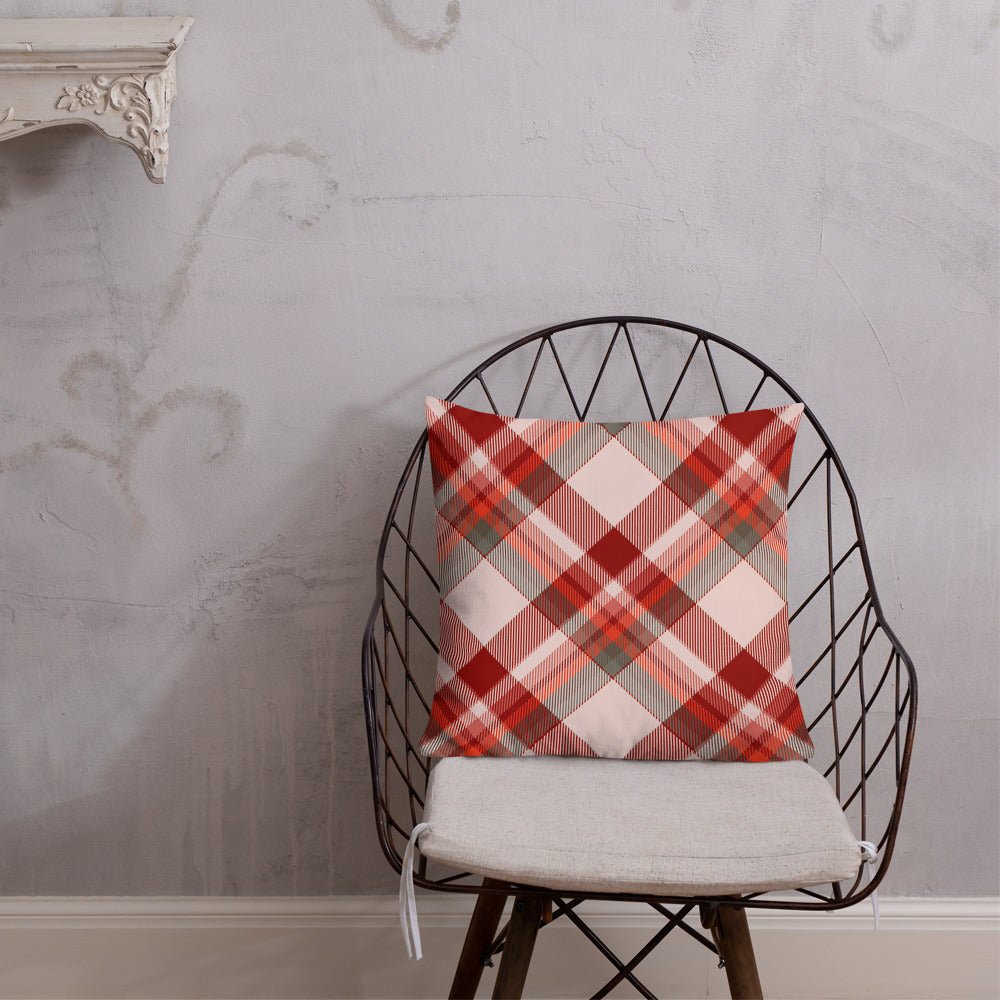 Bright Plaid Pillow