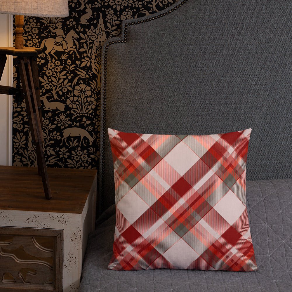 Bright Plaid Pillow