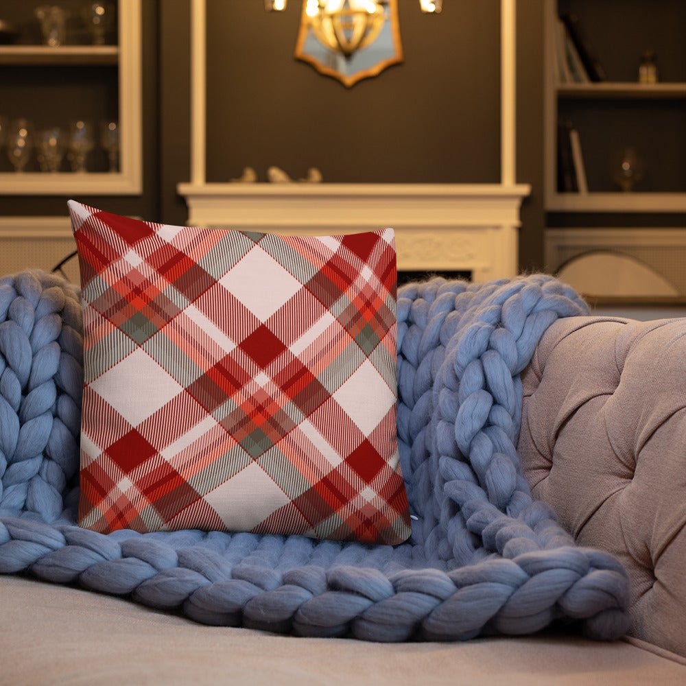 Bright Plaid Pillow
