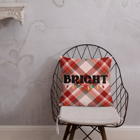 Bright Plaid Pillow