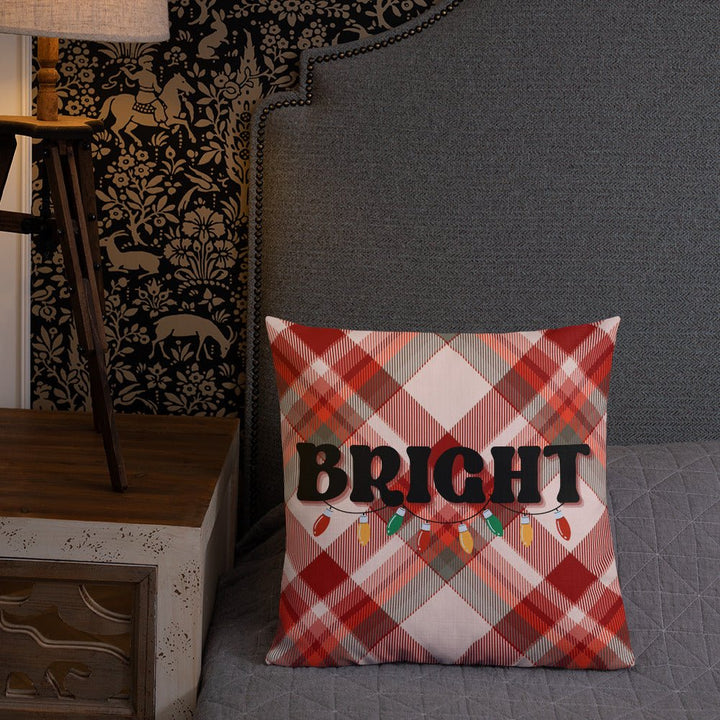 Bright Plaid Pillow