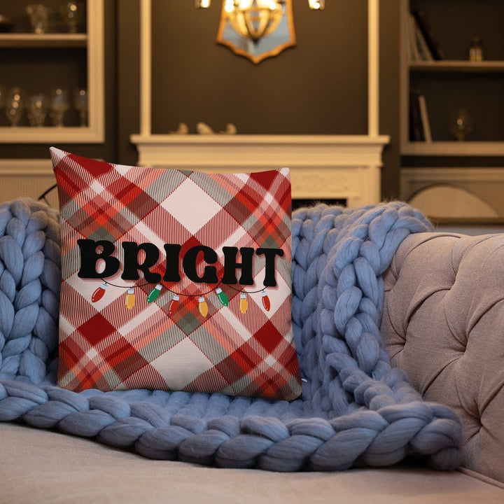 Bright Plaid Pillow