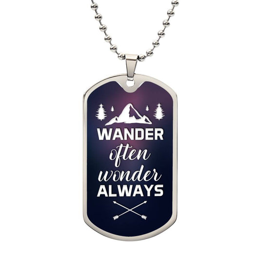 Wander Often - Dog Tag