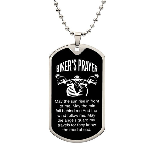 Biker's Prayer- Dog Tag