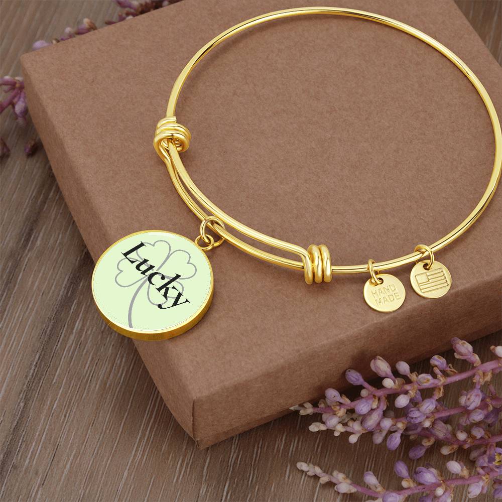 Lucky Circle Bangle Bracelet