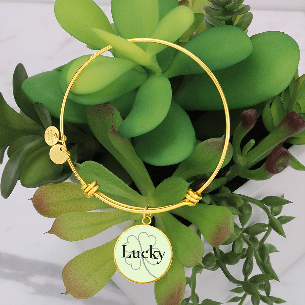 Lucky Circle Bangle Bracelet