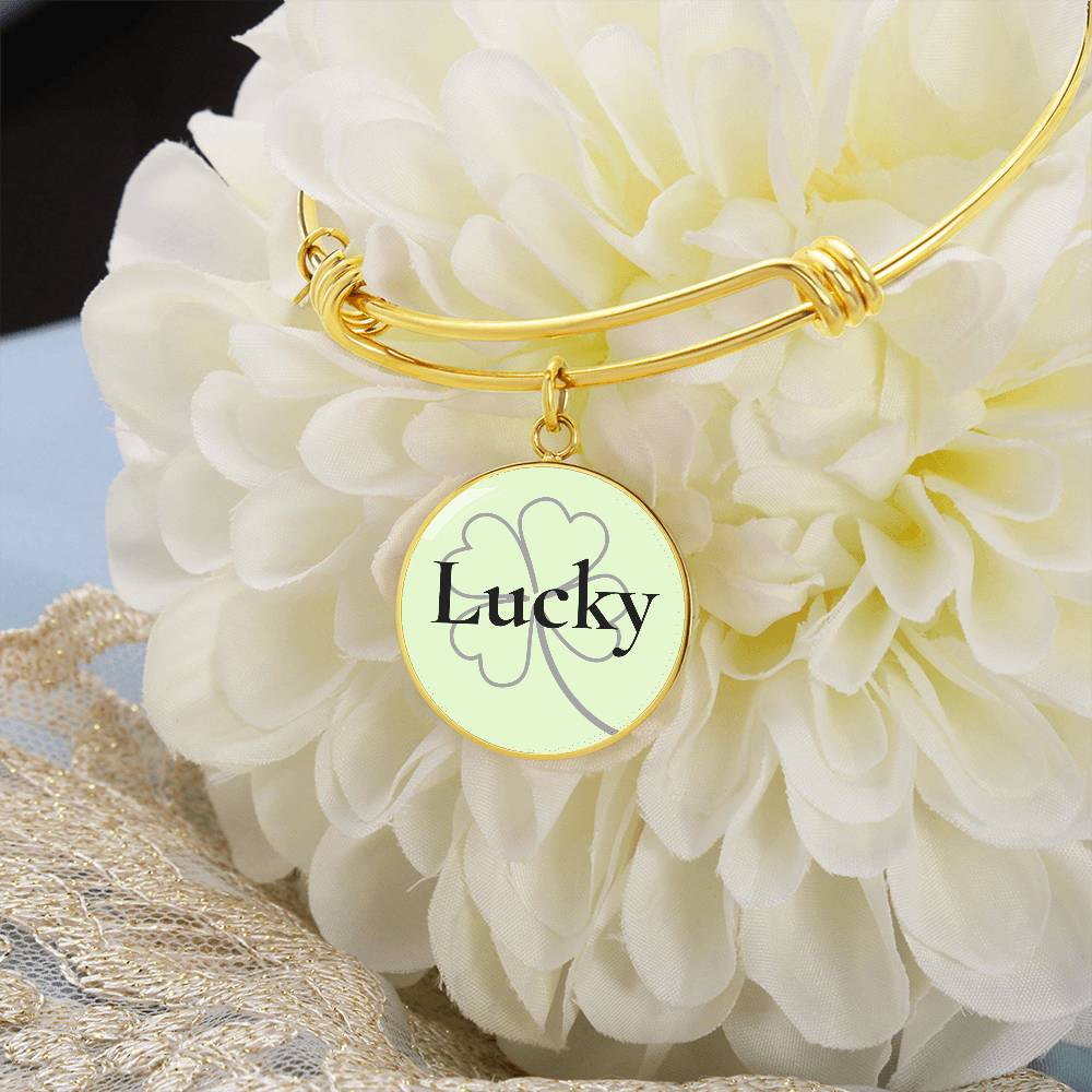 Lucky Circle Bangle Bracelet