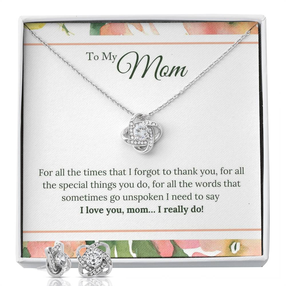 Love Knot Set with Mom Message Box