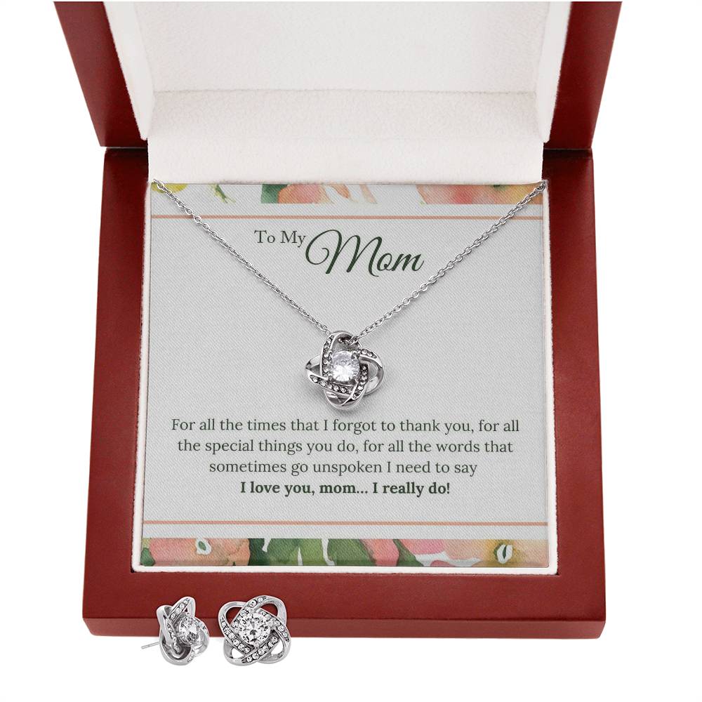 Love Knot Set with Mom Message Box