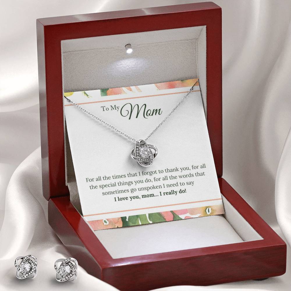 Love Knot Set with Mom Message Box