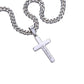 Cross Necklace with Cuban Chain - Grandson message from Grandma message box