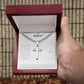 Collar Cruz de Acero con mensaje especial Cuadro mensaje Esposo