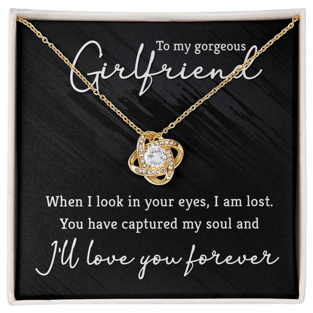 Collar Nudo de Amor con Mensaje para Novia
