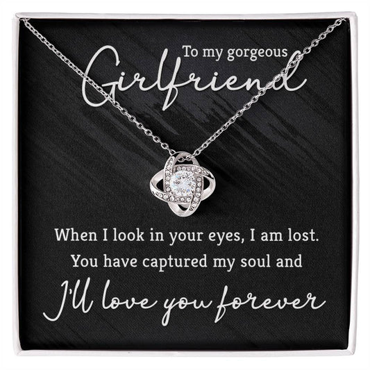 Collar Nudo de Amor con Mensaje para Novia