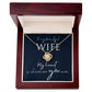 Love Knot Necklace with Message Box to Wife