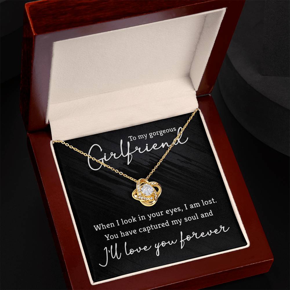 Collar Nudo de Amor con Mensaje para Novia