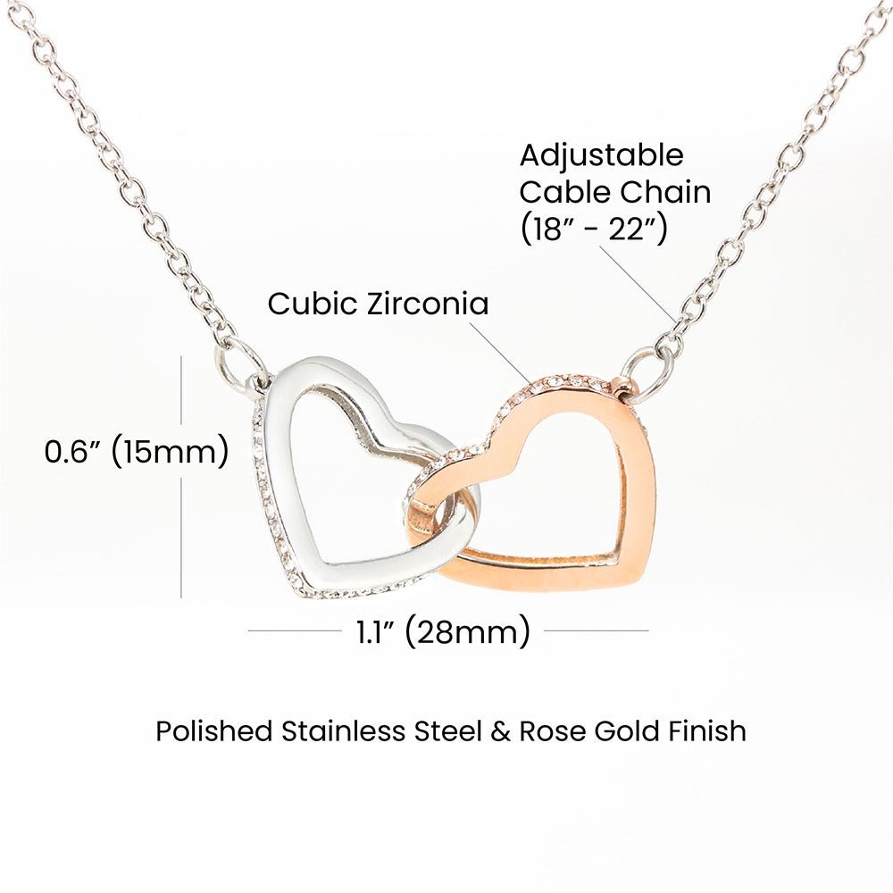 Collar Corazones Entrelazados