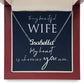 Name Necklace with Message Box to Wife