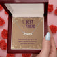 Name Necklace with Best Friend Message Box