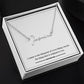 Collar con nombre de firma con cuadro de mensaje con nombre de plano personalizado