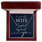 Script Name Necklace with Message Card  for Wife