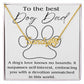 Dog Necklace with custom Dad box message