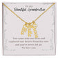 Multi Vertical Name Necklace Grandmother Message