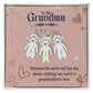 Collar Grandchild Charm con cuadro de mensaje