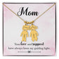 Kid Charm Necklace with Mom message box