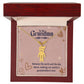Collar Grandchild Charm con cuadro de mensaje