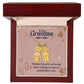 Collar Grandchild Charm con cuadro de mensaje