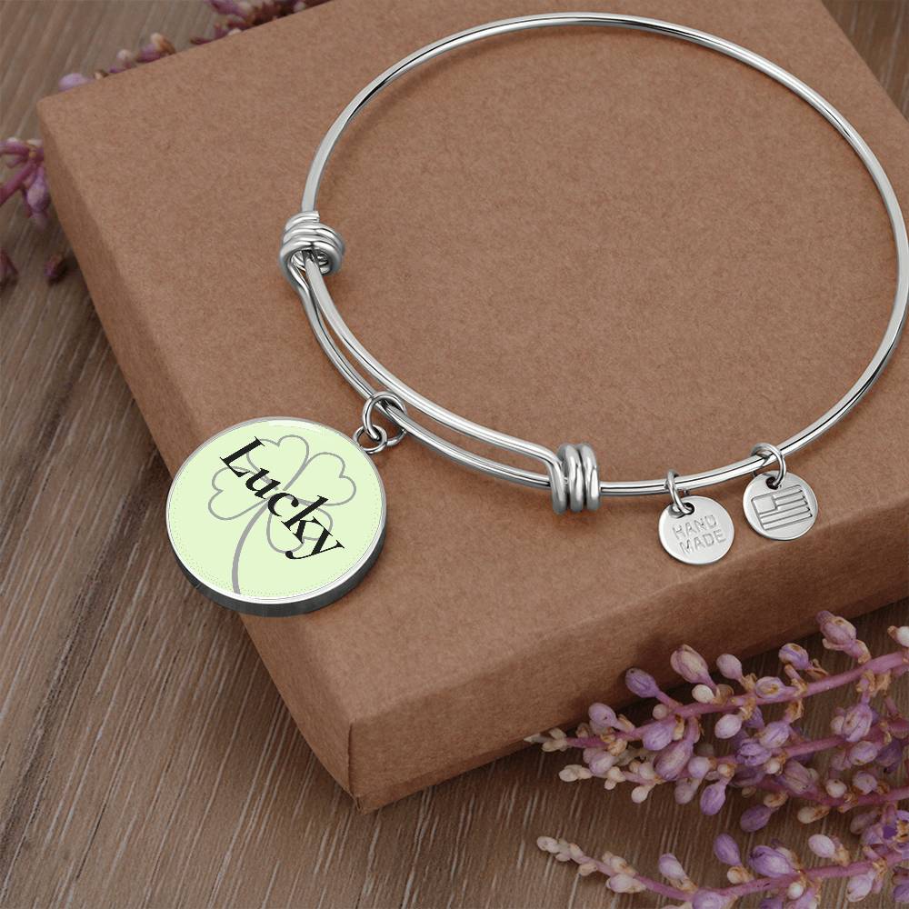 Lucky Circle Bangle Bracelet