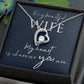 Collar Forever Love con cuadro de mensaje para esposa