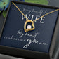Collar Forever Love con cuadro de mensaje para esposa