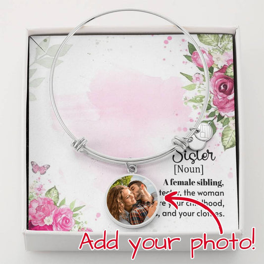 Circle Bangle - Sister message card