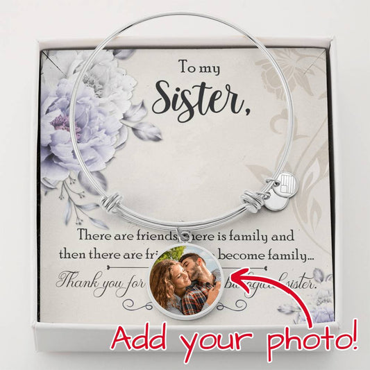 Circle Bangle - Tarjeta de mensaje de hermana no biológica
