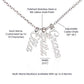 Multi Vertical Name Necklace Grandmother Message